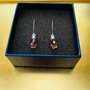 Faceted Zultanite Stone Silver Hook Earrings
